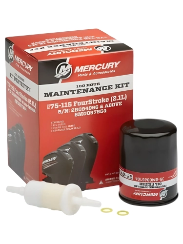 Набор для ТО 4-тактных моторов Mercury F75 - F115 (2,1 л, 100 часов) 